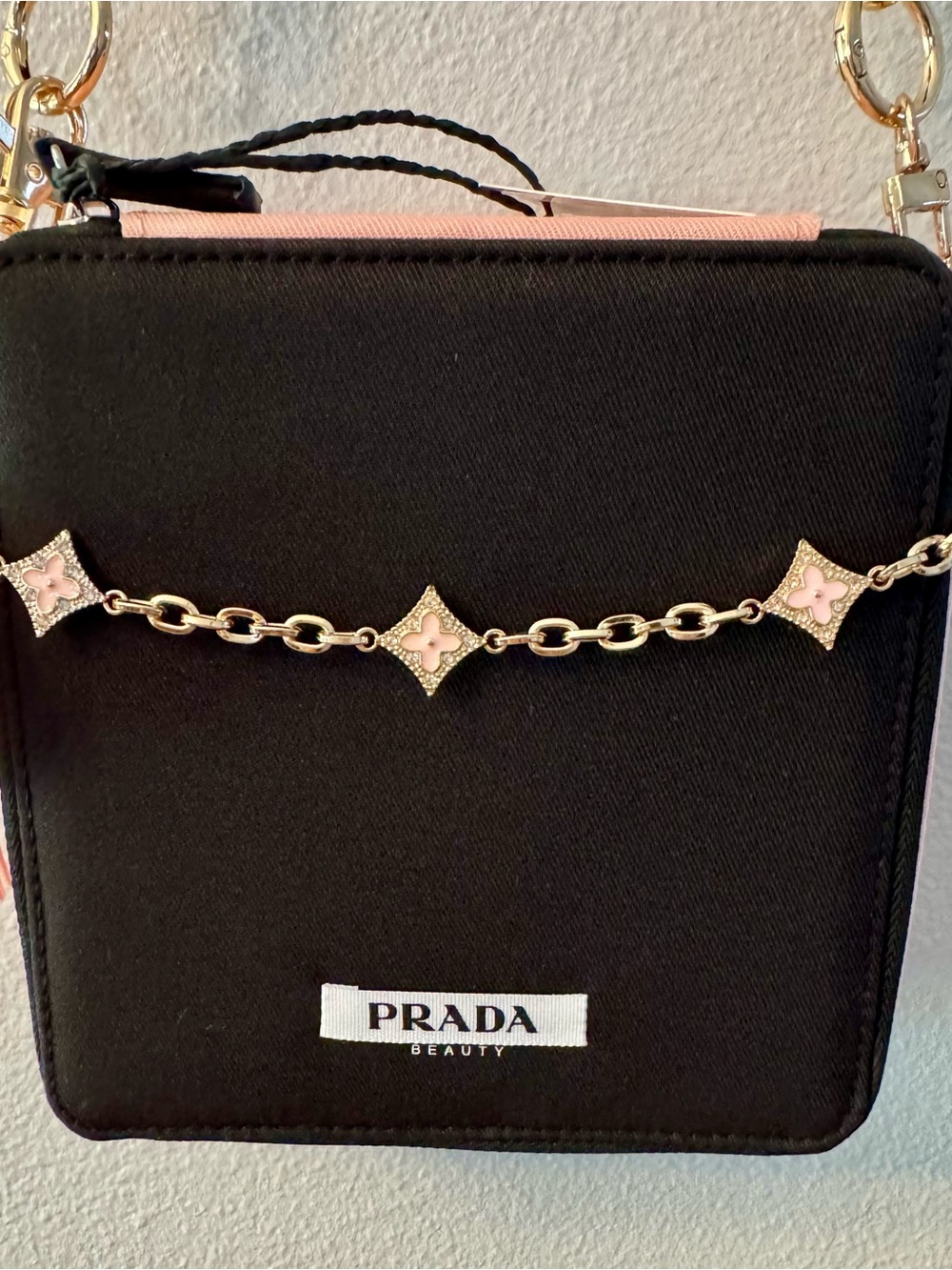 Prada beauty Black and pink paradoxe with pink and gold hardware! - Picture 4 of 9